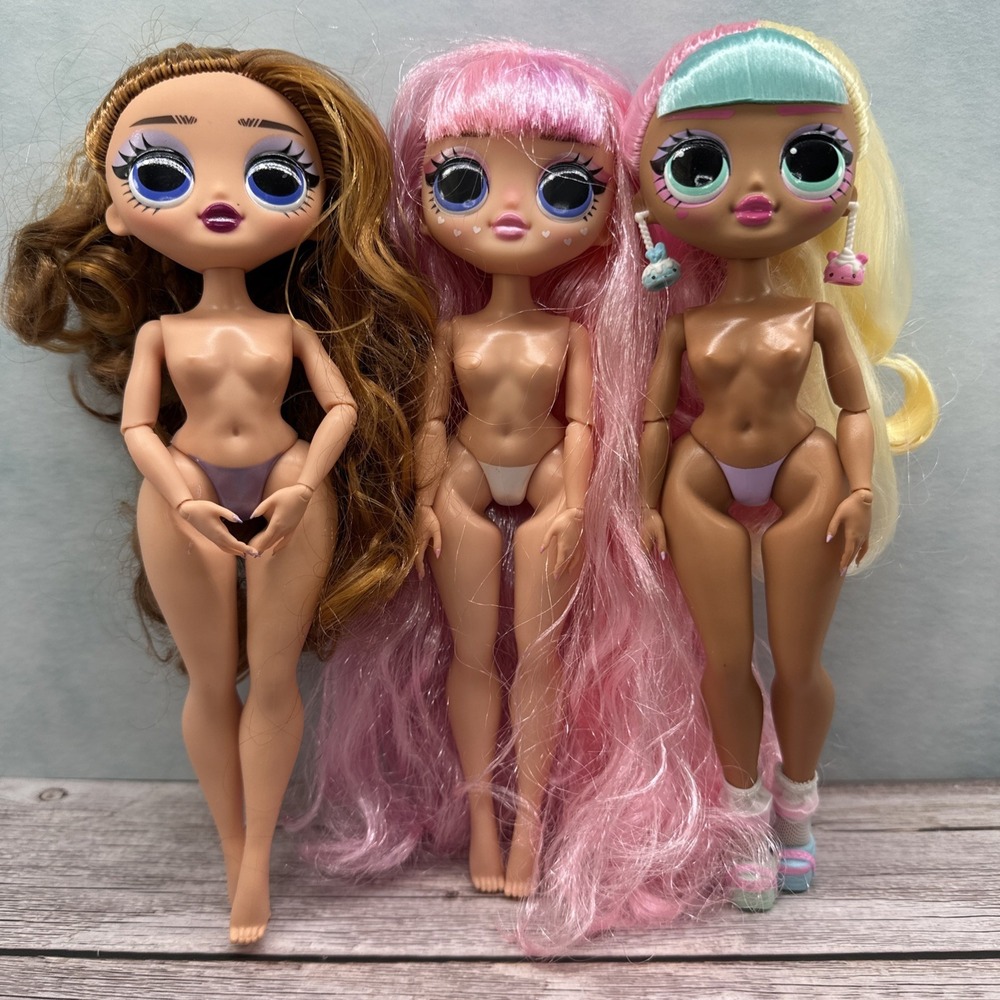 LOL Surprise OMG - MGA Entertainment DOLL LOT Of 3 - Nude